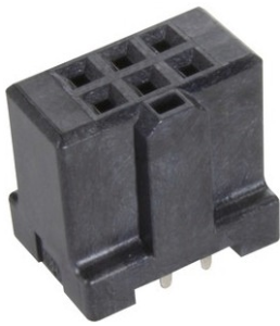 Female connector, 6 pole, pitch 2.54 mm, solder pin, straight, tin-plated, 09195067824741