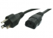 Power cord, North America, Plug Type B, straight on C13-connector, straight, SJT 3 x AWG 18, black, 2.5 m