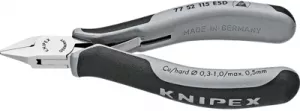 77 52 115 ESD Knipex Side Cutters, Tip Cutters