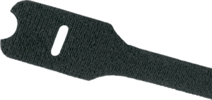 Cable tie with Velcro tape, releasable, nylon, (L x W) 203 x 12.7 mm, bundle-Ø 6.4 to 49 mm, black, -18 to 50 °C