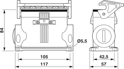 1082586 Phoenix Contact Housings for HDC Connectors Image 2
