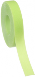 Cable tie with Velcro tape, releasable, nylon, (L x W) 22.86 m x 19.1 mm, green, -18 to 104 °C