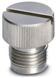 Locking screw, M12, IP67, silver, 1503302