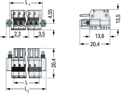 2734-105/107-000 WAGO PCB Connection Systems Image 2