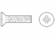 Countersunk head screw, PH-Recess, M3, 8 mm, Galvanized steel, DIN 965/ISO 7046