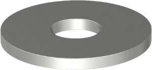 Large area disk, M10, H 1.5 mm, inner Ø 10.5 mm, outer Ø 40 mm, stainless steel, 3403175