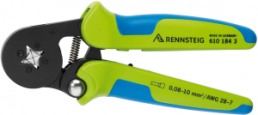Crimping pliers for wire end ferrules, 0.08-10 mm², AWG 28-7, Rennsteig Werkzeuge, 610 184 3.