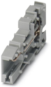 COMBI jack, spring balancer connection, 0.08-6.0 mm², 1 pole, 32 A, 8 kV, gray, 3042599