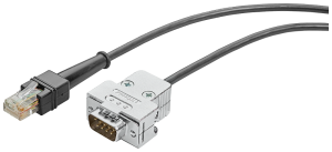 SIMATIC RF, MV plug-in cable, sub-D/RJ50, coiled,5 m