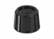Rotary knob, 6 mm, Plastic, black