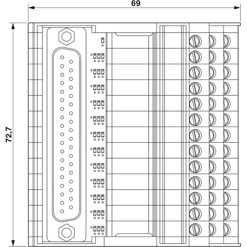 2322171 Phoenix Contact Transfer Modules for Mounting Rail Image 2