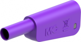 4 mm plug, solder connection, 1.0 mm², CAT II, CAT III, purple, 66.2019-26