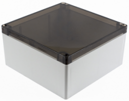 Polycarbonate enclosure, (L x W x H) 180 x 180 x 60 mm, light gray (RAL 7035), IP68, 1554WA2GYSL