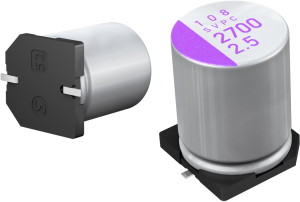 Polymer capacitor, SMD, 100 µF, 16 V, ±20 %, 16SVPC100M