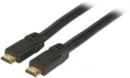 HighSpeed HDMI cable with Ethernet 4K60Hz,A-A St-St, 0.5m, black