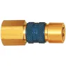 Quick-release coupling, green, L 45 mm, 35 bar, brass, 107627