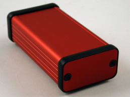 Aluminum enclosure, (L x W x H) 80 x 45 x 25 mm, red, IP54, 1455D801RD