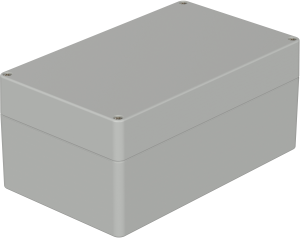 Polycarbonate enclosure, (L x W x H) 200 x 120 x 90 mm, light gray (RAL 7035), IP65, 02237000
