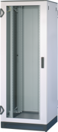 24 U network cabinet, free standing shelf, (H x W x D) 1200 x 600 x 1000 mm, IP20, steel, light gray/black gray, 10130-078