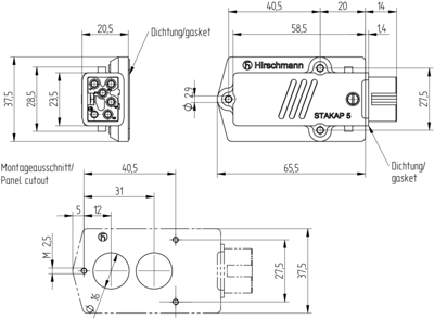 932511106 Hirschmann Automation and Control Device Connectors Image 2