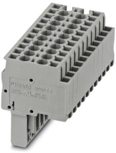 Plug, spring balancer connection, 0.08-4.0 mm², 11 pole, 24 A, 6 kV, gray, 3040504