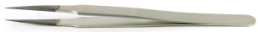 ESD tweezers, uninsulated, antimagnetic, carbon steel, 120 mm, 2.SA.DC.0