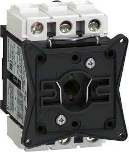 Load-break switch, Rotary actuator, 3 pole, 12 A, (W x H x D) 55 x 74 x 60 mm, screw mounting, V02