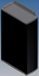 Aluminum Profile enclosure, (L x W x H) 175 x 106 x 46 mm, black (RAL 9004), IP54, TEKAL 33-E.29