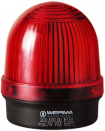 Continuous light, Ø 57 mm, red, 12-230 V AC/DC, BA15d, IP65