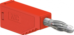 4 mm plug, solder connection, 1.0 mm², red, 22.2627-22