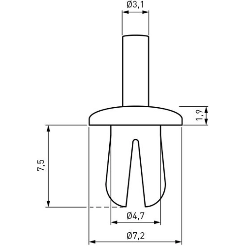 072.13.551 Ettinger Rivets, Dowels Image 2