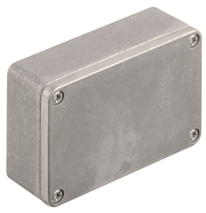 Aluminum enclosure, (L x W x H) 34 x 98 x 64 mm, gray (RAL 7001), IP66, 1565250000