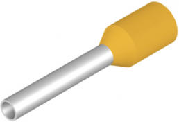 Insulated Wire end ferrule, 1.0 mm², 16 mm/10 mm long, yellow, 9025950000