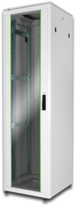 42 HE network cabinet, (H x W x D) 2053 x 600 x 600 mm, IP20, sheet steel, light gray, DN-19 42U-6/6-1