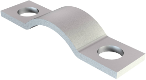 Strain relief clamp, max. bundle Ø 6 mm, steel, galvanized, (L x W x H) 25 x 6 x 2.5 mm