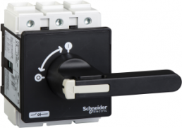 Load-break switch, Rotary actuator, 3 pole, 175 A, (W x H) 90 x 125 mm, screw mounting, VBF6