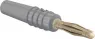 2 mm plug, solder connection, 0.5 mm², gray, 22.2618-28