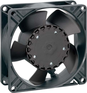 DC axial fan, 48 V, 92 x 92 x 32 mm, 80 m³/h, 35 dB, ball bearing, ebm-papst, 3318 NN