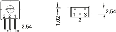 M63X104KB40 Vishay Trimmer Potentiometers Image 2