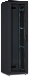 32 HE network cabinet, (H x W x D) 1609 x 600 x 600 mm, IP20, sheet steel, black, DN-19 32U-6/6-B-1