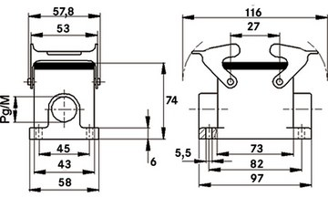 70036200 LAPP Housings for HDC Connectors Image 2