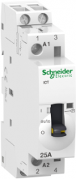 Installation contactor, 2 pole, 25 A, 250 VAC, 2 Form A (N/O), coil 240 VAC, A9C21732