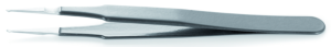 ESD tweezers, uninsulated, antimagnetic, stainless steel, 120 mm, SM108.SA.NE.1