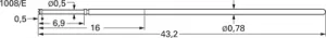 1008/E-C-1.5N-AU-0.9 C PTR Contact Probes