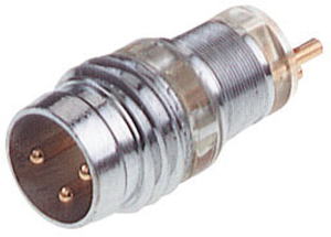 Panel plug, M8, 3 pole, solder connection, screw locking, straight, 933153001