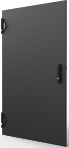 Varistar CP Steel Door, Plain With 3-Point Locking, RAL 7021, 24 U, 1200H, 800W, IP20