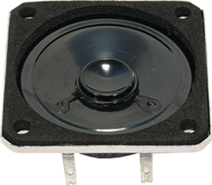 Small speaker, 8 Ω, 83 dB, 250 Hz to 10 kHz, black