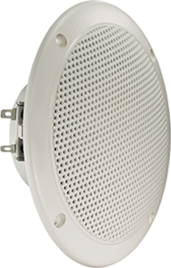 Broadband speaker, 4 Ω, 85 dB, 80 Hz to 16 kHz, white