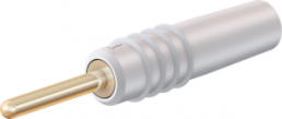 1 mm plug, solder connection, 0.25 mm², white, 22.2602-29