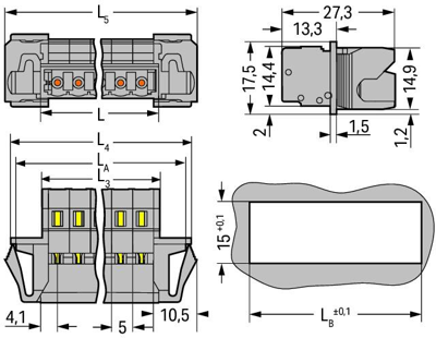 231-607/114-000 WAGO PCB Connection Systems Image 2